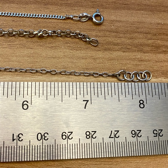 Three vintage Sterling silver bracelets, one Celtic, two marked Italy - Picture 6 of 14